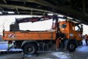 LKW blieb unter Bruecke haengen Koeln Deutz Deutz Muelheimerstr P129